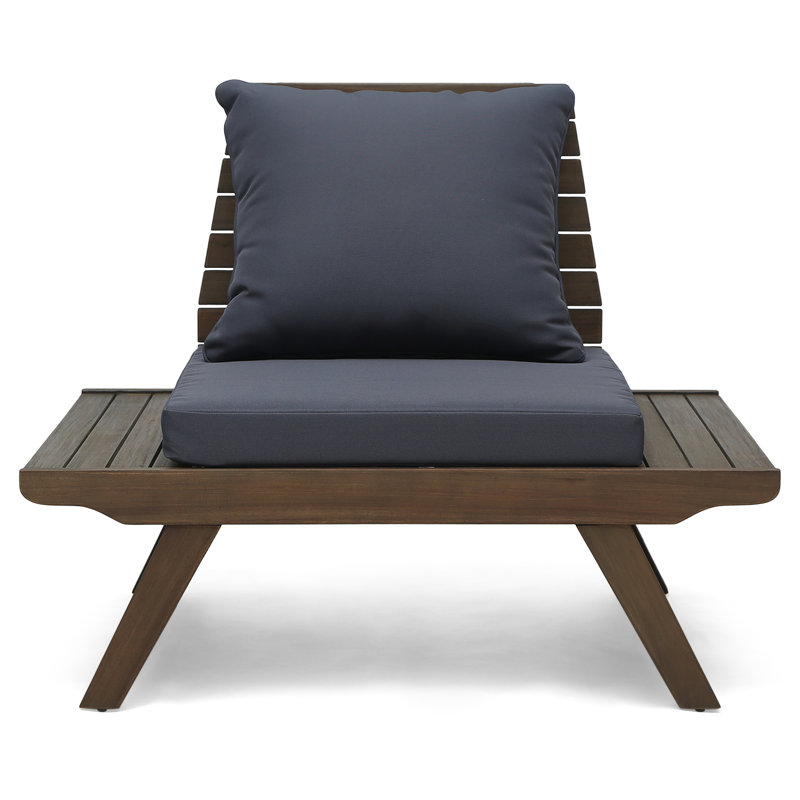 AllModern Acacia Outdoor Armless Lounge Chair & Reviews | Wayfair